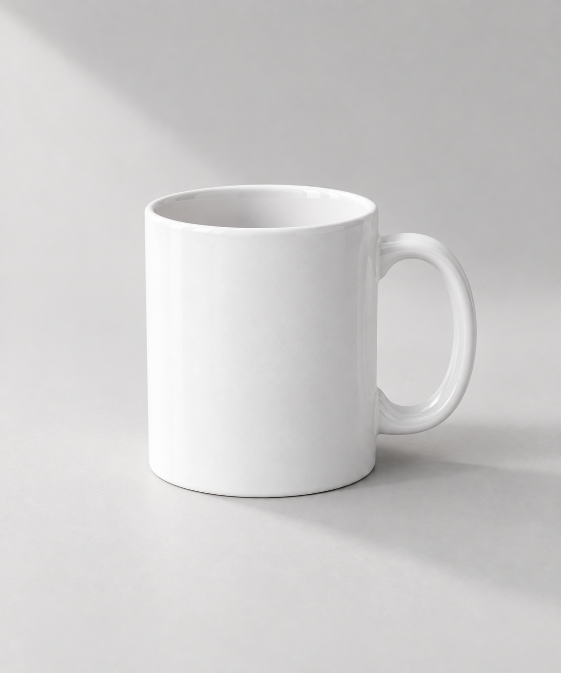 White ceramic photo mug