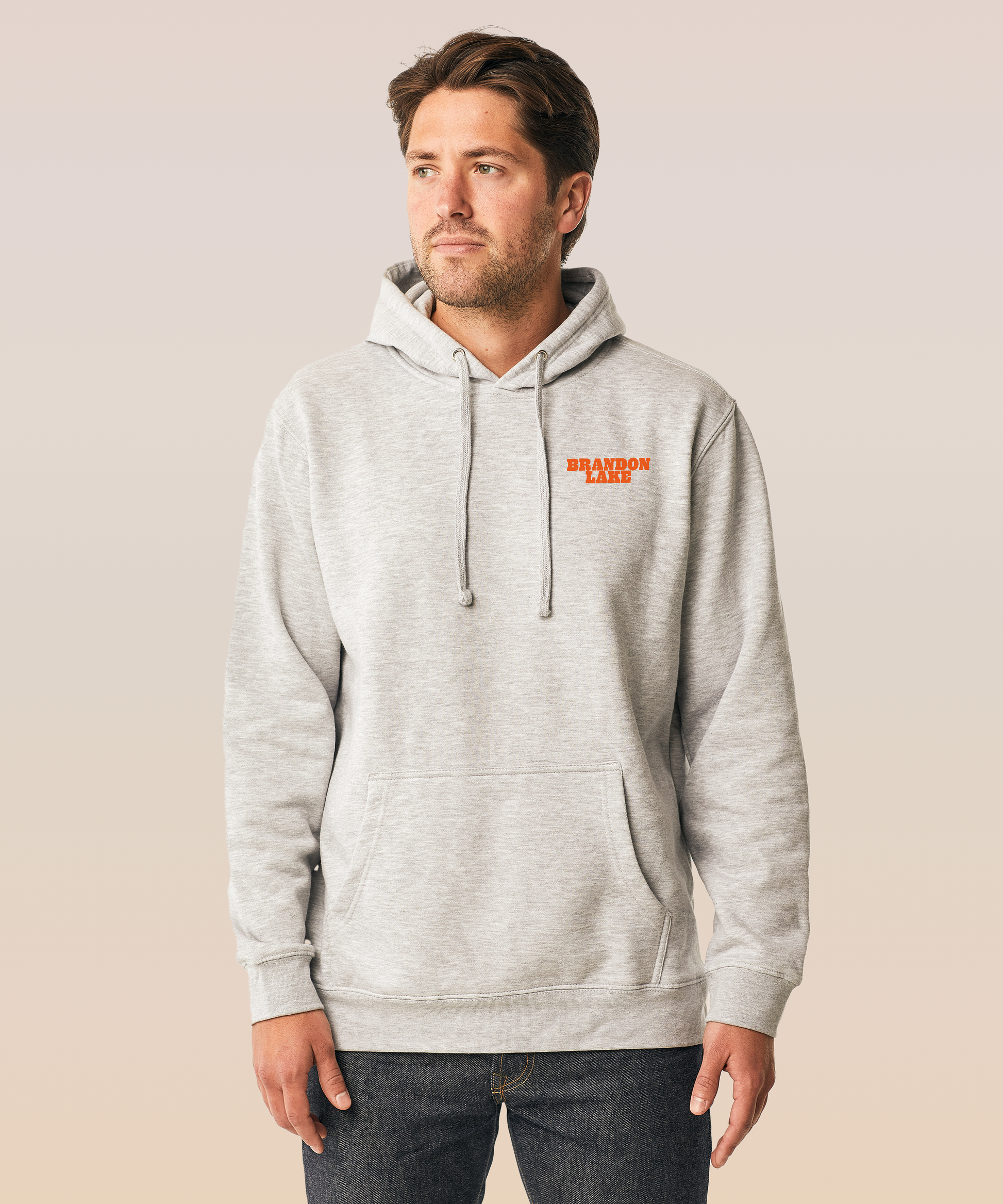 Front of Hoodie {"imageType":"lifestyle","color":"Gray"}